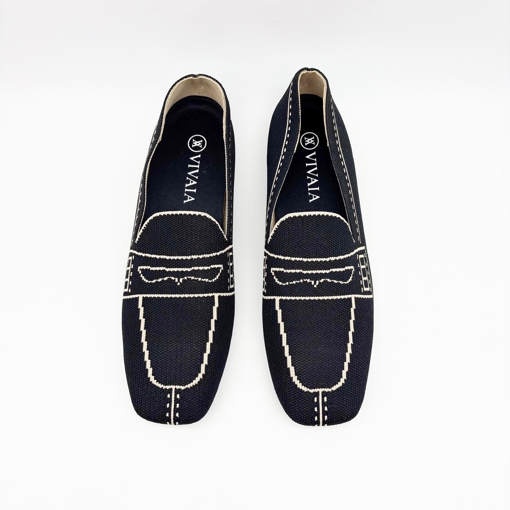 NWB Vivaia Sierra Slip On Washable Loafers in Black Size 40 - Picture 3 of 16